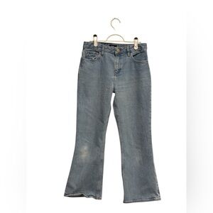 Theory Light Blue Kick Flare Jeans